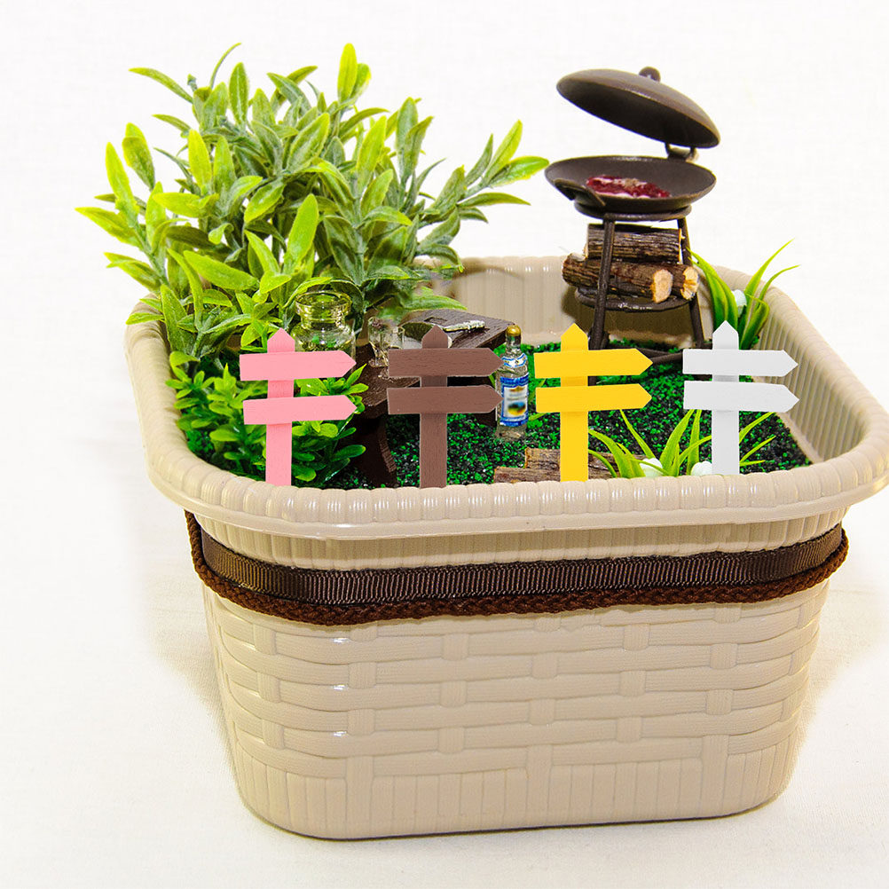 Bonsai Garden Landscape Design - 20 Peças de Postes de Madeira