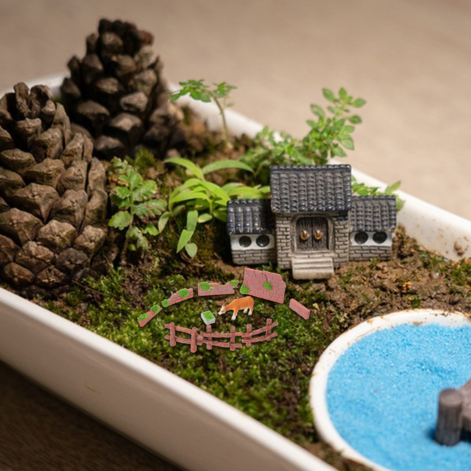 16 Peças de Cerca Miniatura pa - Bonsai Garden Landscape Design avaliação e preço
