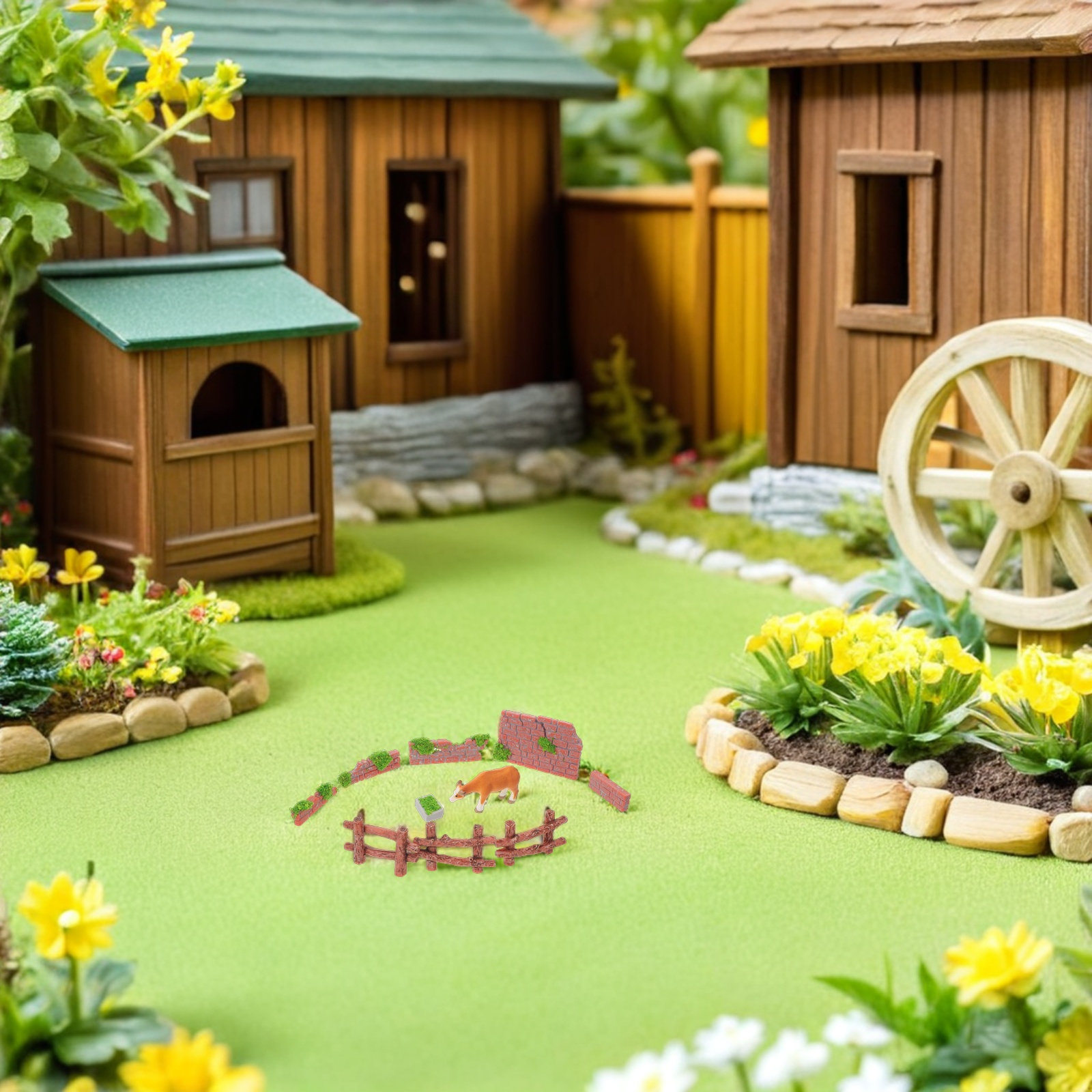 16 Peças de Cerca Miniatura pa - Bonsai Garden Landscape Design avaliação e preço