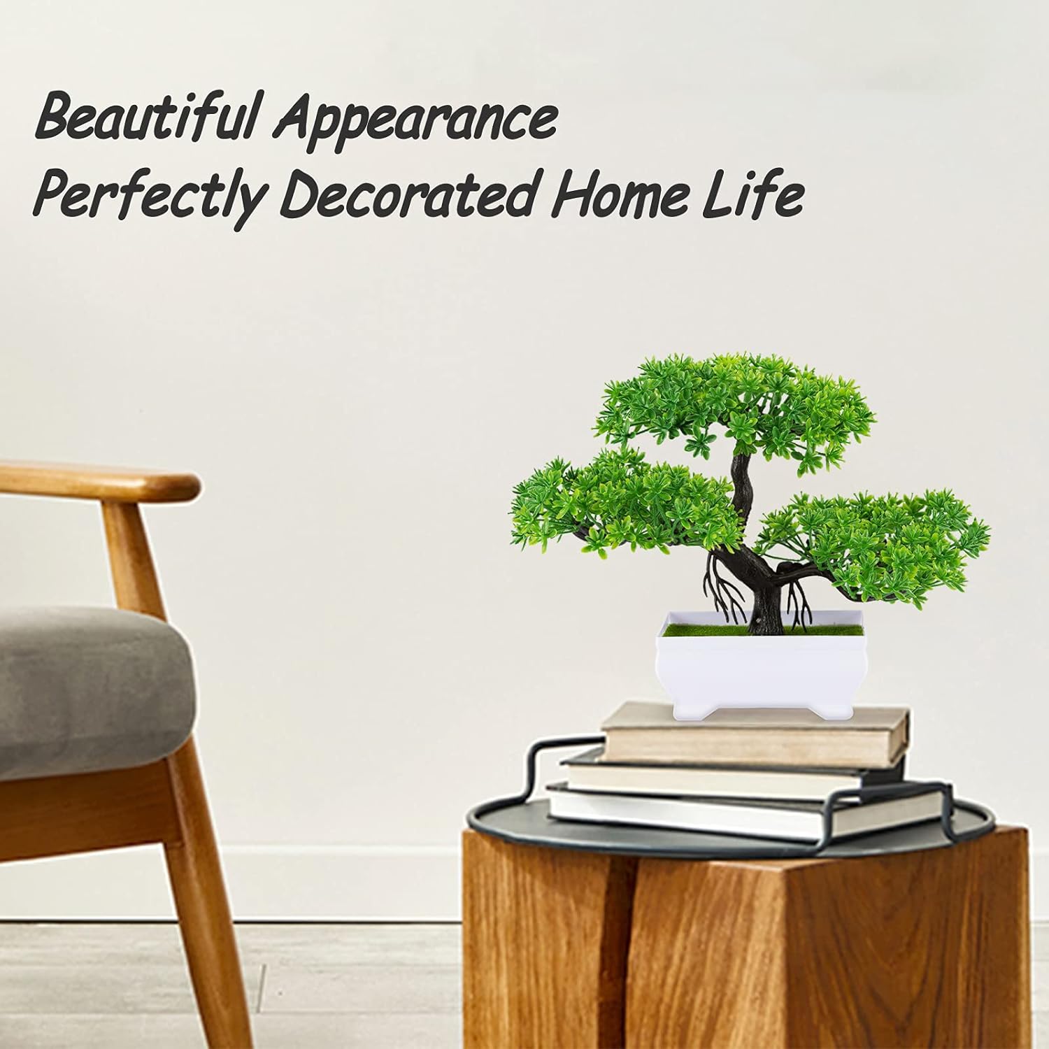 1 pçs verde plantas artificiai - Bonsai Garden For Home avaliação e preço